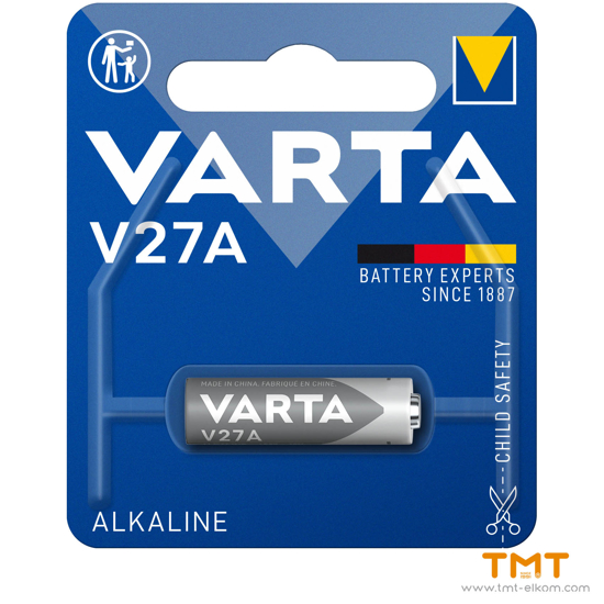 Снимка на БАТЕРИЯ VARTA V27A ELECTRONICS АЛКАЛНИ