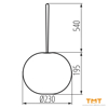 Снимка на ГРАД.ОСВ.LED 1W,2500K,max 30Lm,IP54,38032,3.7V DC