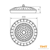 Снимка на ПРОМ.ОСВ.LED 150W,4000K,15000Lm,IP65,31406,230V